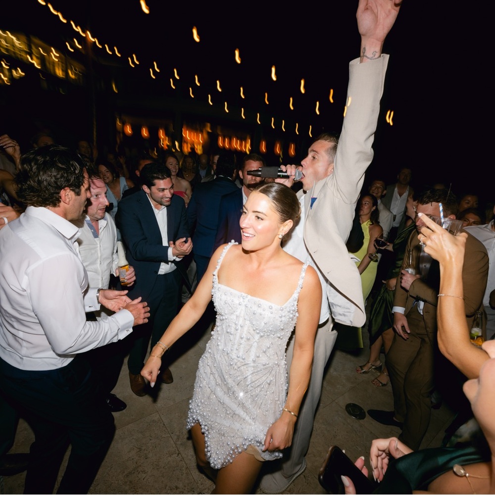 Chloe Pearl Sequin Embellished Mini Dress - Picture 6 of 7